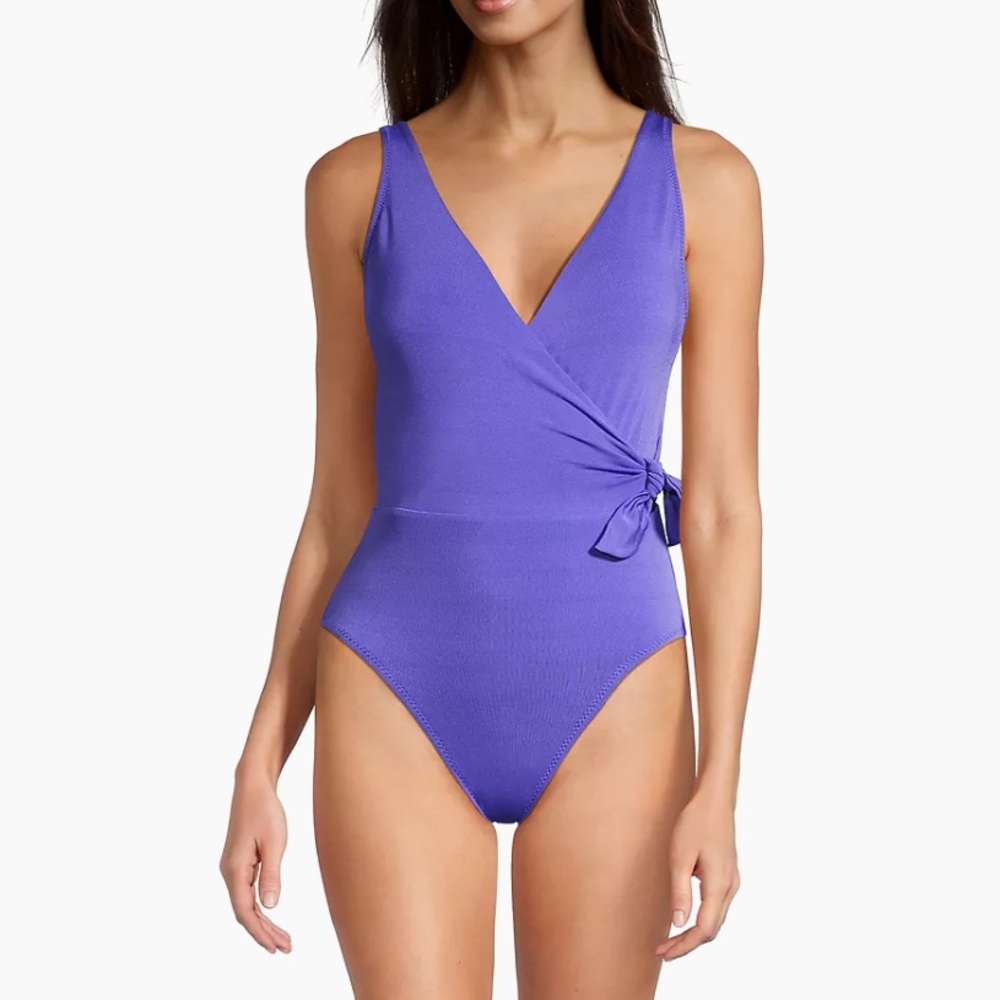 Robin Piccone Ava Wrap One-Piece Swimsuit